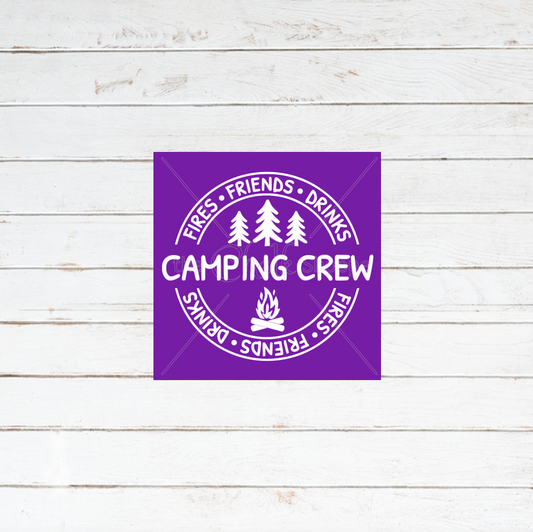 Camping Crew Silkscreen Stencil