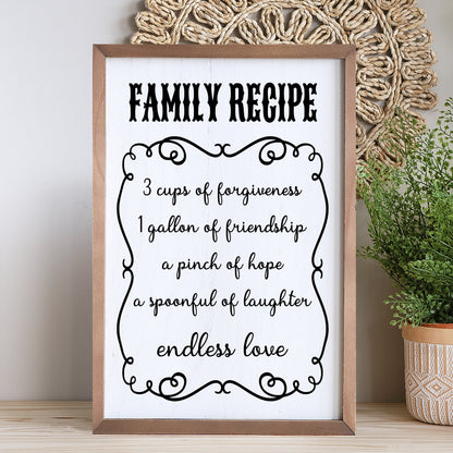 Family Recipe Silkscreen Stencil