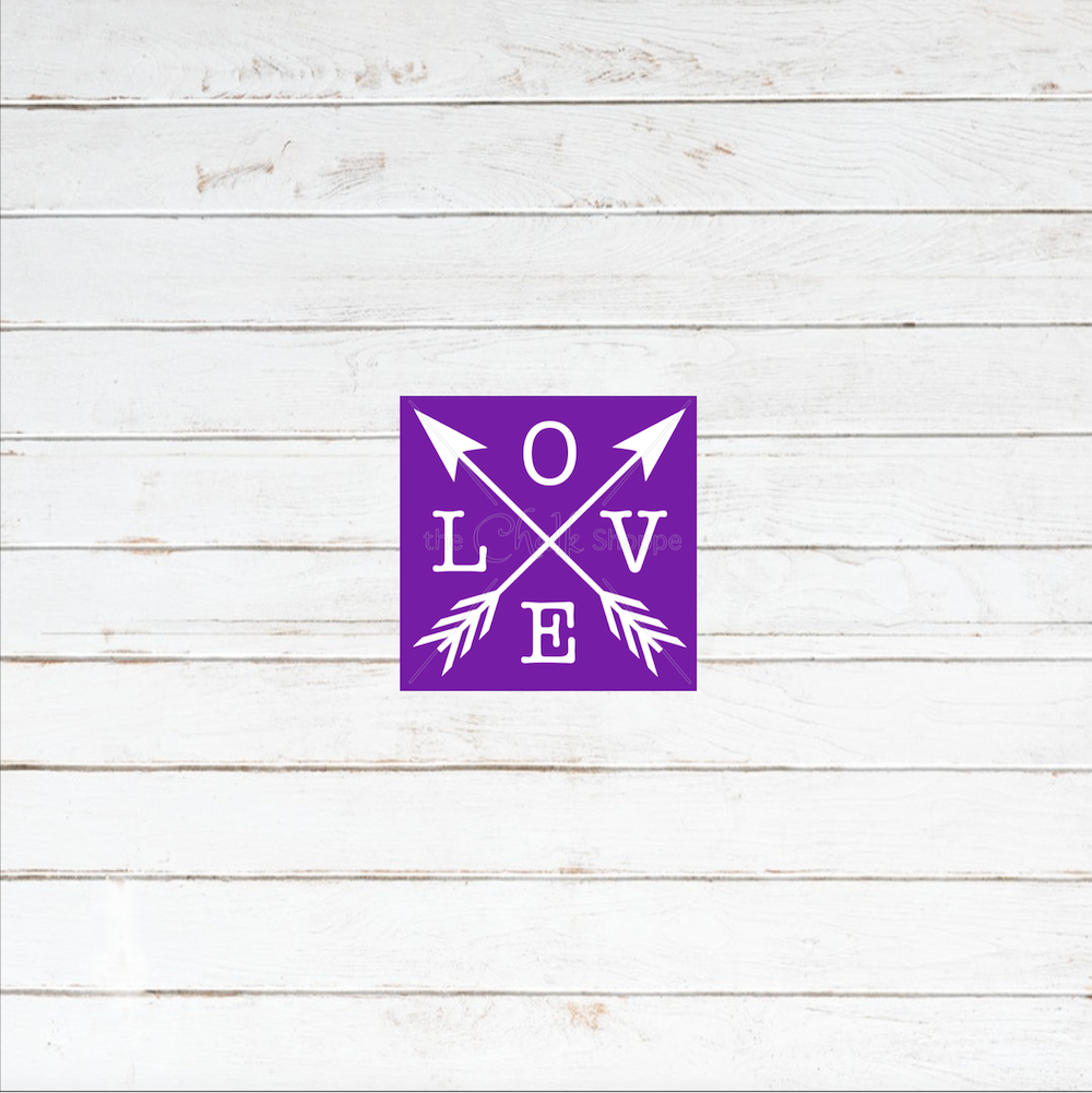 Love Arrows Silkscreen Stencil