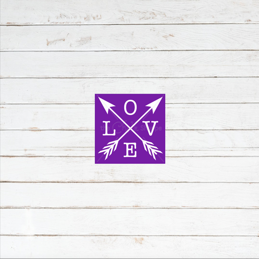 Love Arrows Silkscreen Stencil