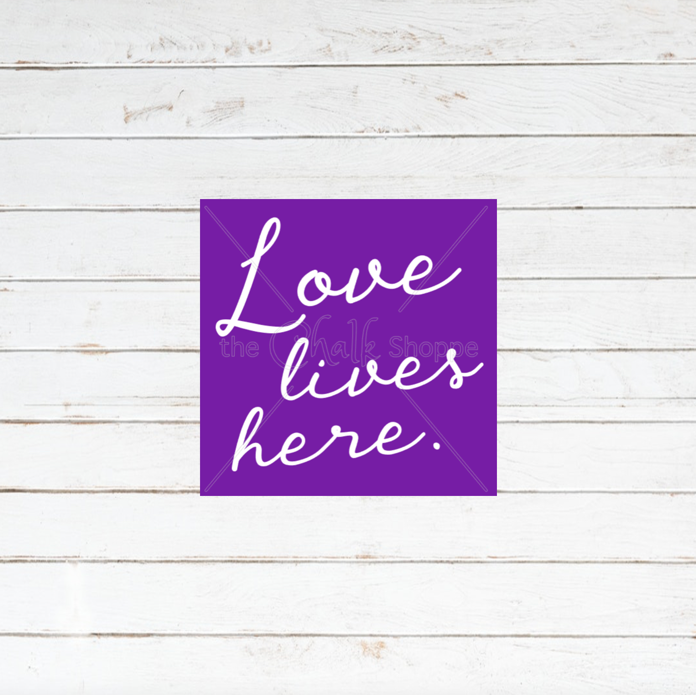 Love Lives Here Silkscreen Stencil