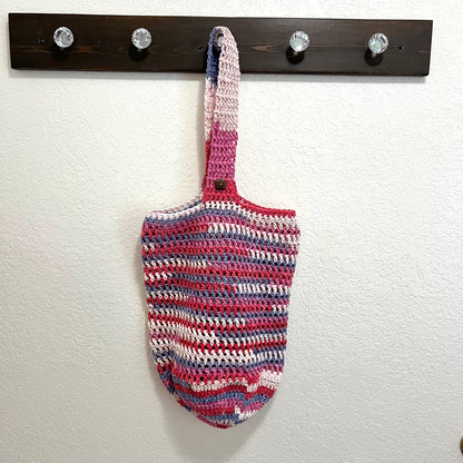 Colorful Hand Crocheted Market Bag