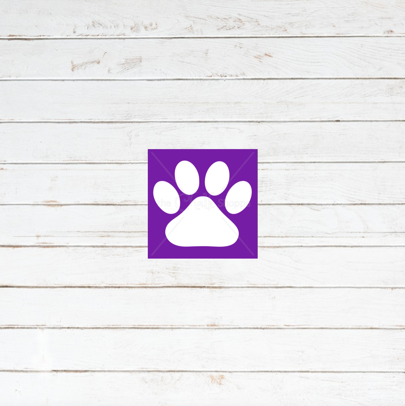 Paw Print Silkscreen Stencil