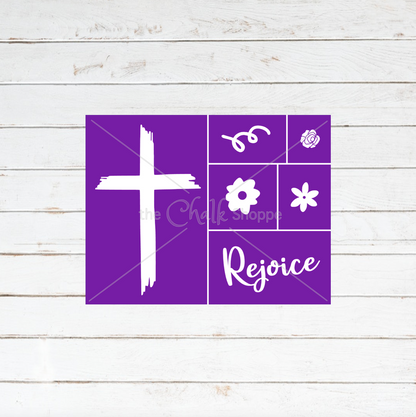 Rejoice Silkscreen Stencil