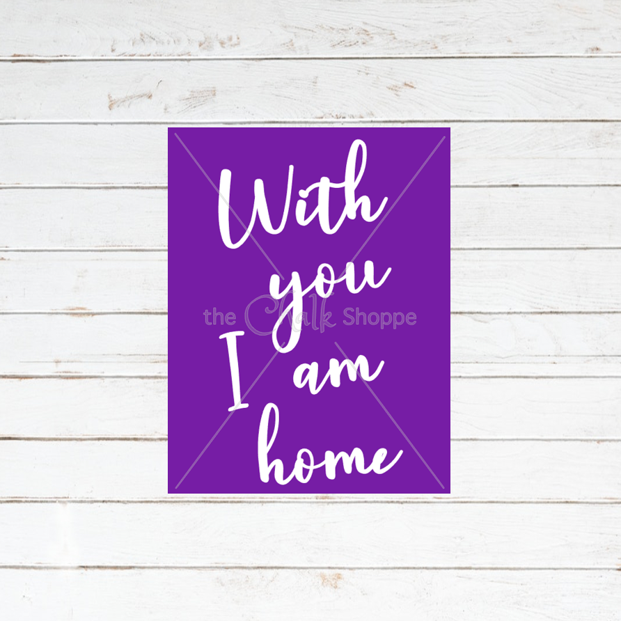 I Am Home Silkscreen Stencil