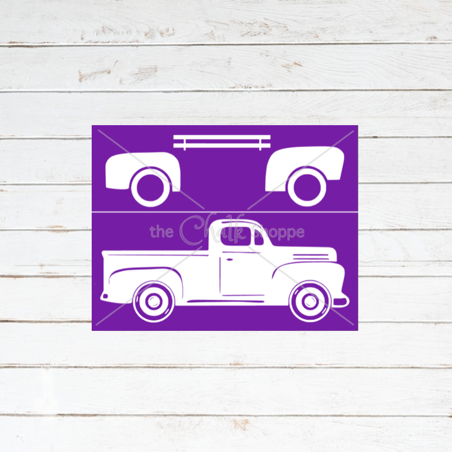 Classic Truck Silkscreen Stencil