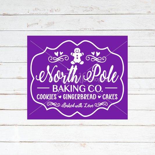 North Pole Baking Co. Silkscreen Stencil