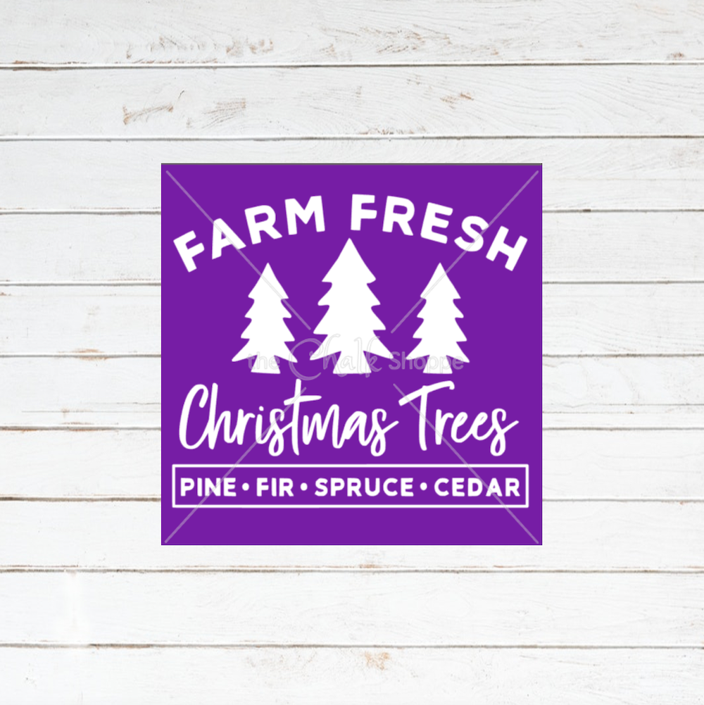 Farm Fresh Christmas Trees Silkscreen Stencil