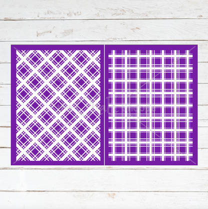 Holiday Plaids - Small Silkscreen Stencil