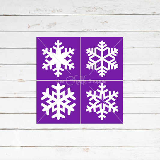 Snowflakes Silkscreen Stencil