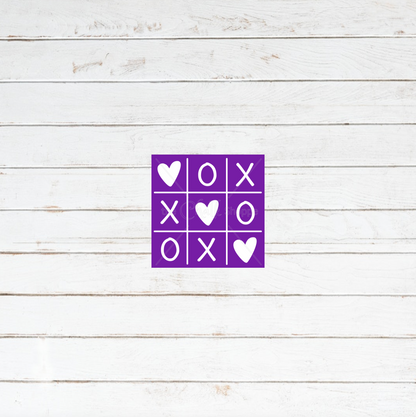 XOXO Tic-Tac-Toe Silkscreen Stencil