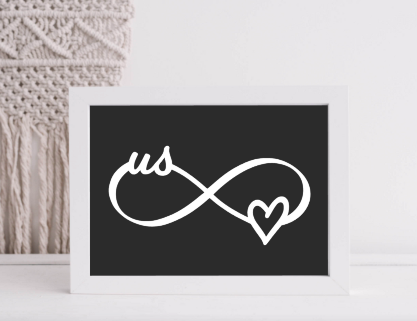 Infinity Heart Silkscreen Stencil