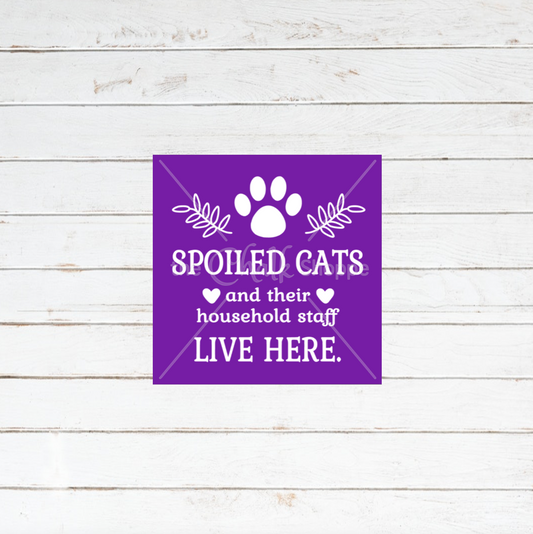 Spoiled Cats Silkscreen Stencil