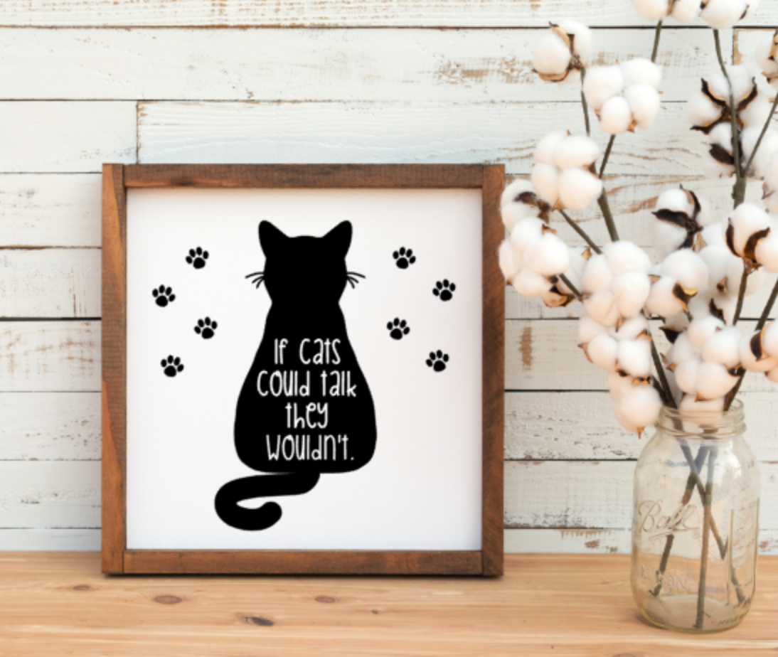 If Cats Could Talk Silkscreen Stencil