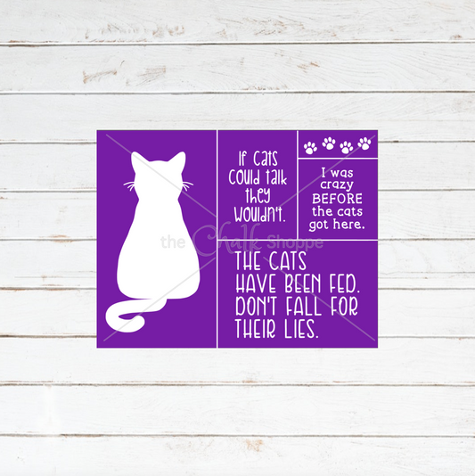 If Cats Could Talk Silkscreen Stencil