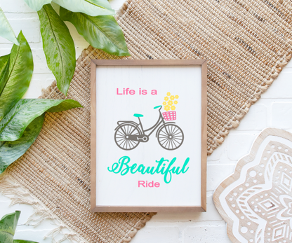 Beautiful Ride Silkscreen Stencil