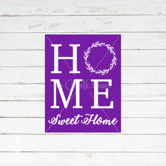 Home Sweet Home Wreath Silkscreen Stencil