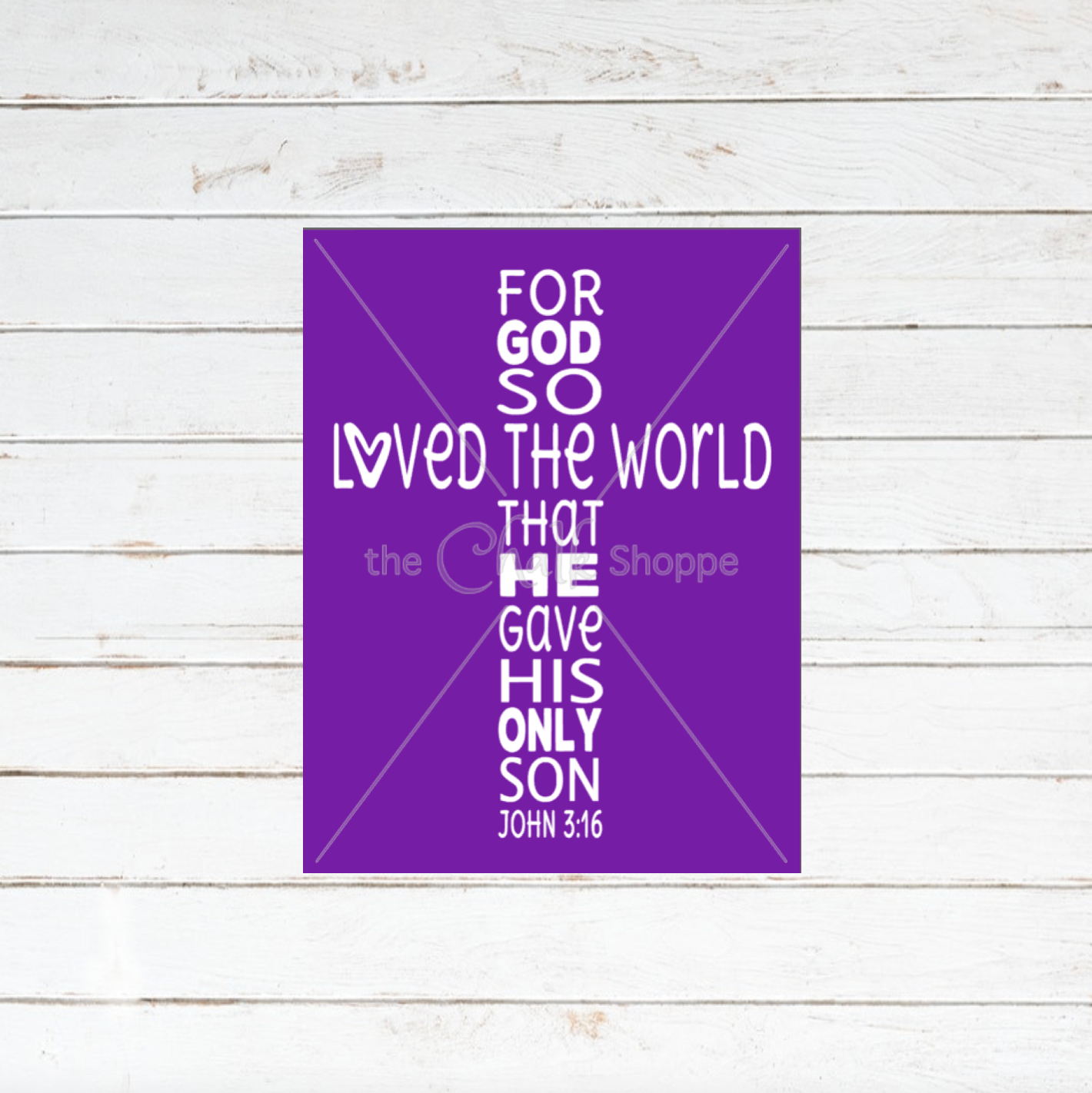 He Gave His Only Son Silkscreen Stencil