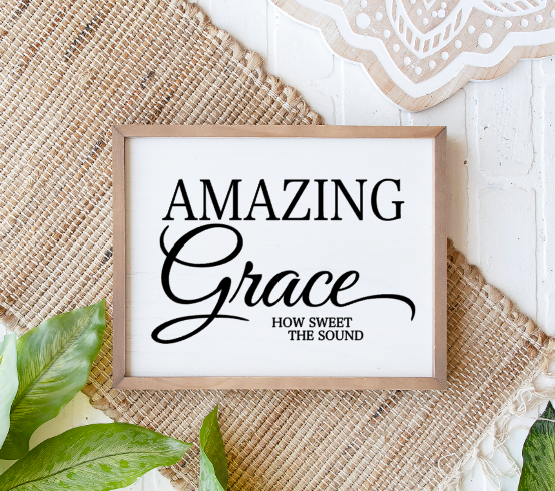 Amazing Grace Silkscreen Stencil