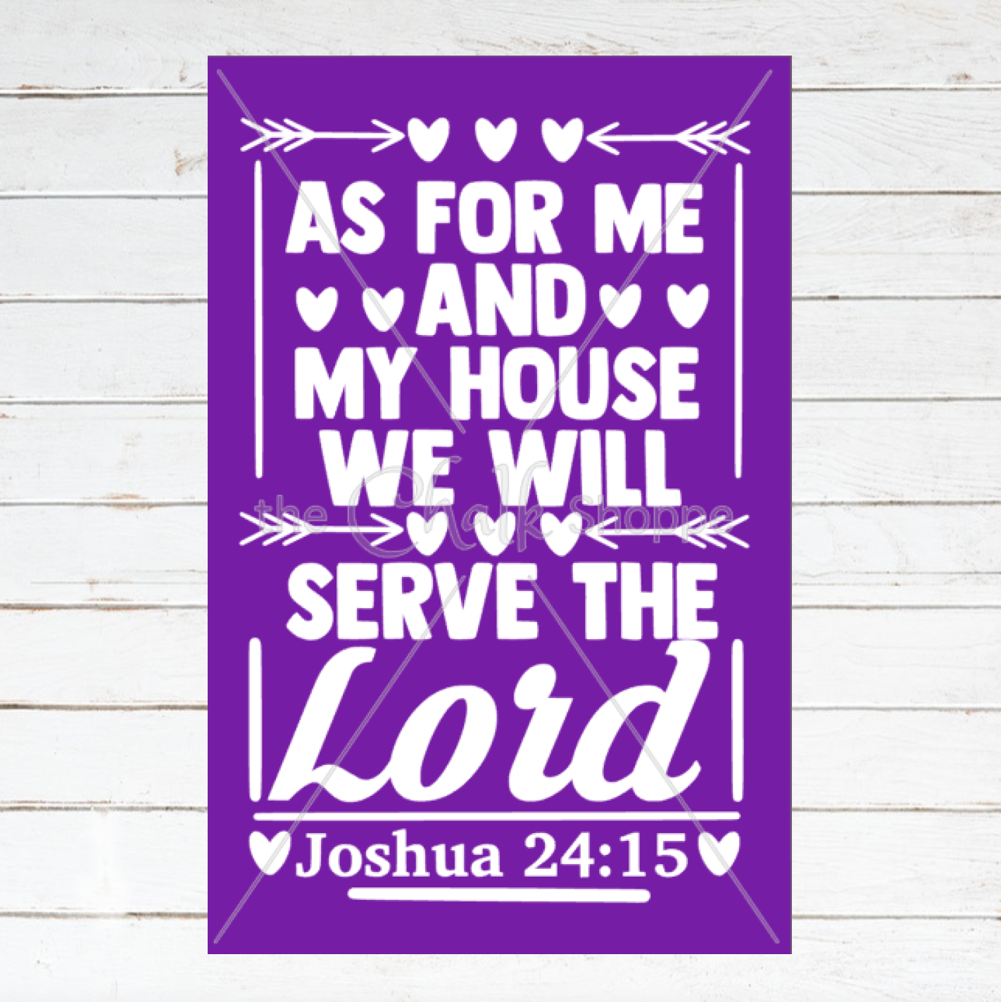 We Will Serve The Lord Silkscreen Stencil