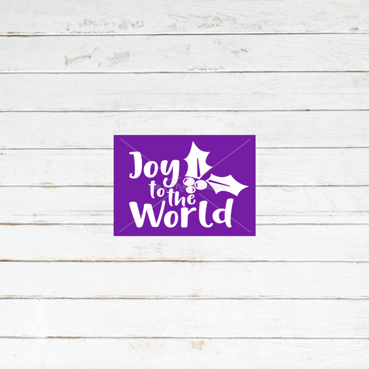 Joy To The World Silkscreen Stencil