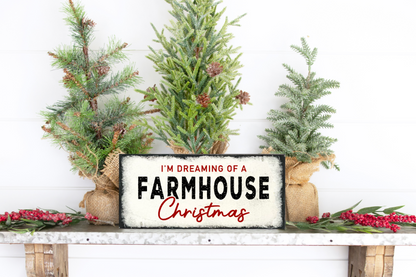 Farmhouse Christmas Silkscreen Stencil