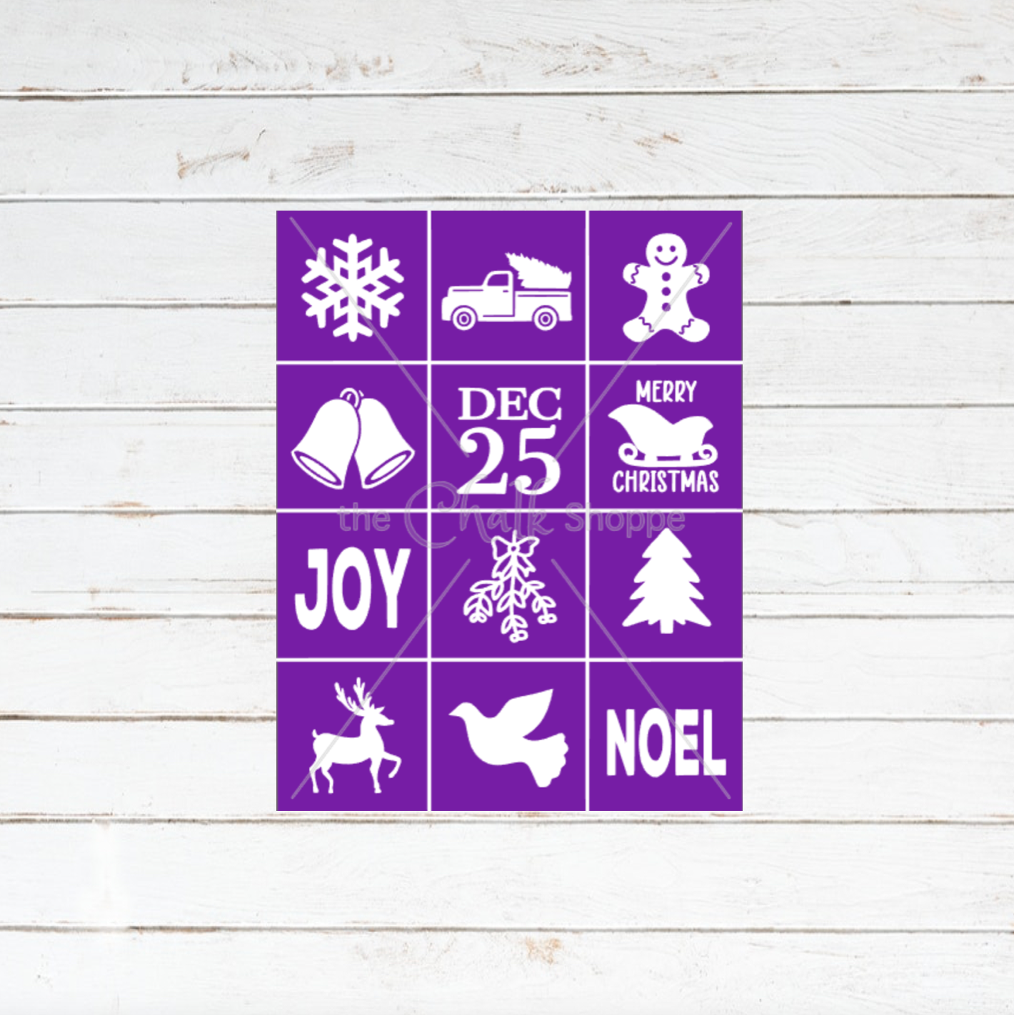 Christmas Minis Silkscreen Stencil