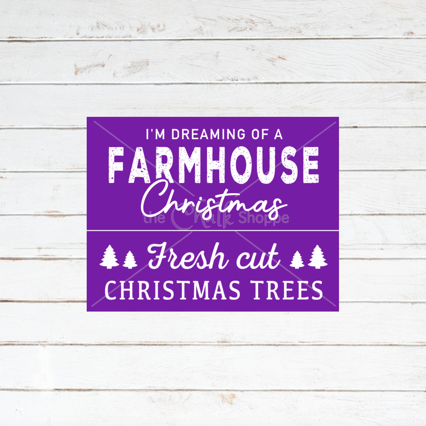 Farmhouse Christmas Silkscreen Stencil