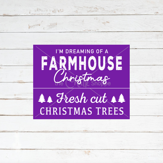 Farmhouse Christmas Silkscreen Stencil