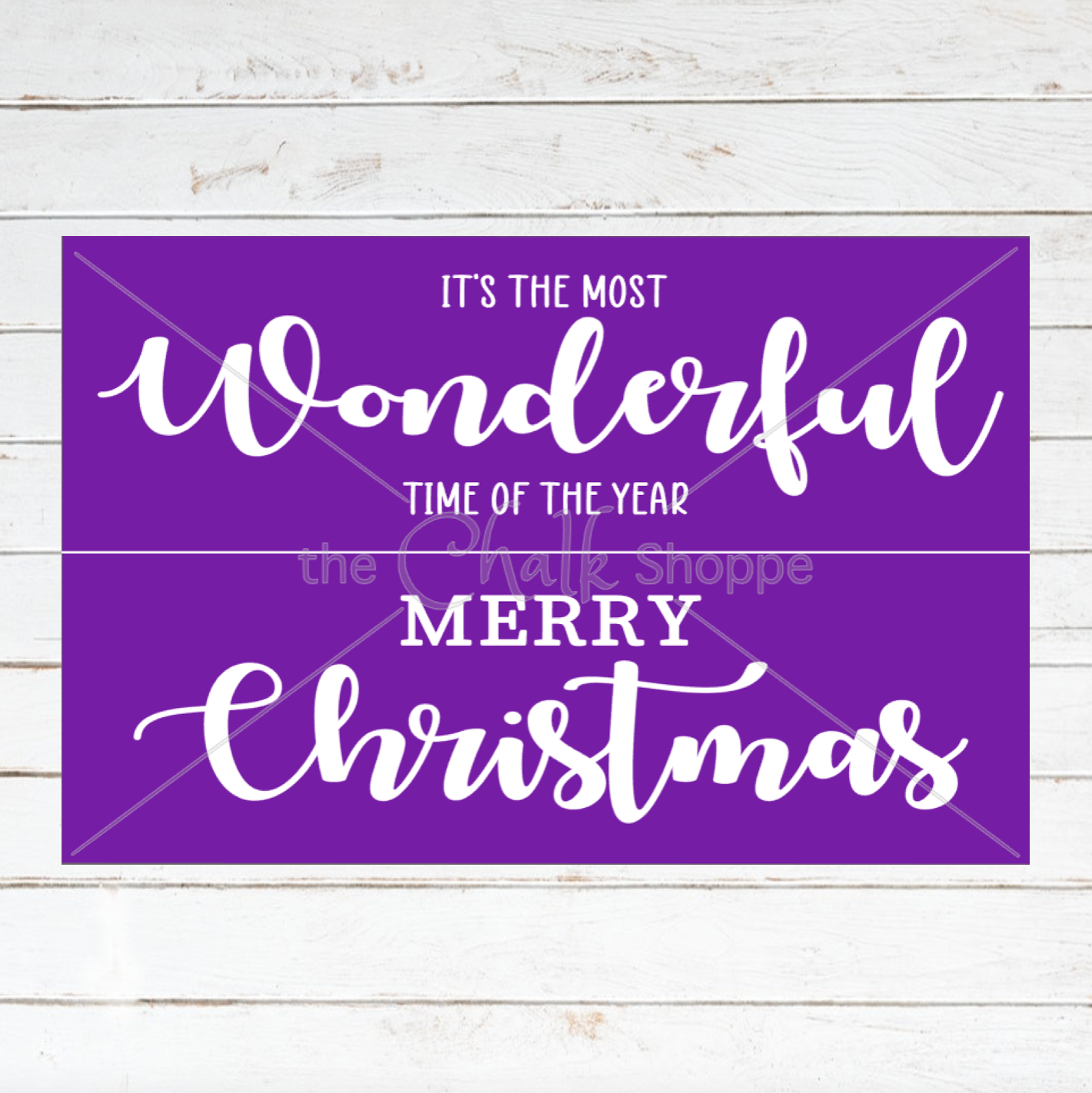 The Most Wonderful Time Of The Year Silkscreen Stencil