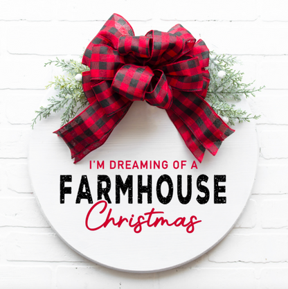 Farmhouse Christmas Silkscreen Stencil