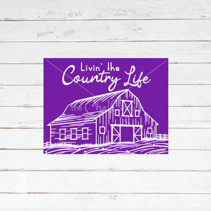 Country Life Silkscreen Stencil