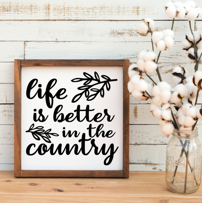 Better In The Country Silkscreen Stencil