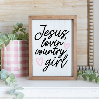 Jesus Lovin' Country Girl Silkscreen Stencil