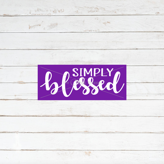 Simply Blessed Silkscreen Stencil