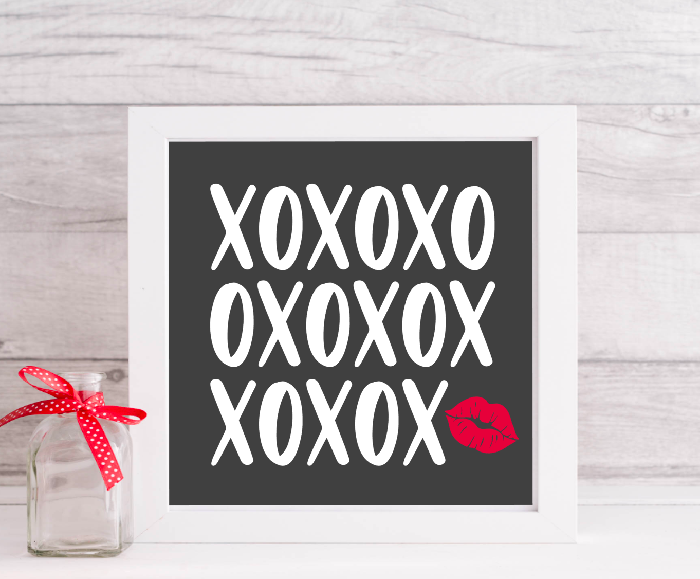 XOXO Kiss Silkscreen Stencil