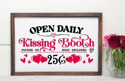 Kissing Booth Silkscreen Stencil