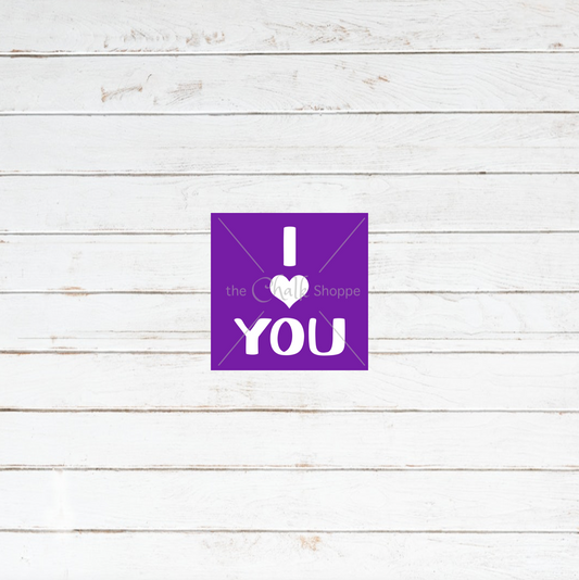 I Love You Silkscreen Stencil