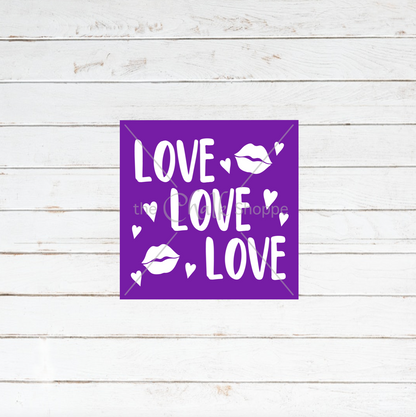 Love Love Love Silkscreen Stencil