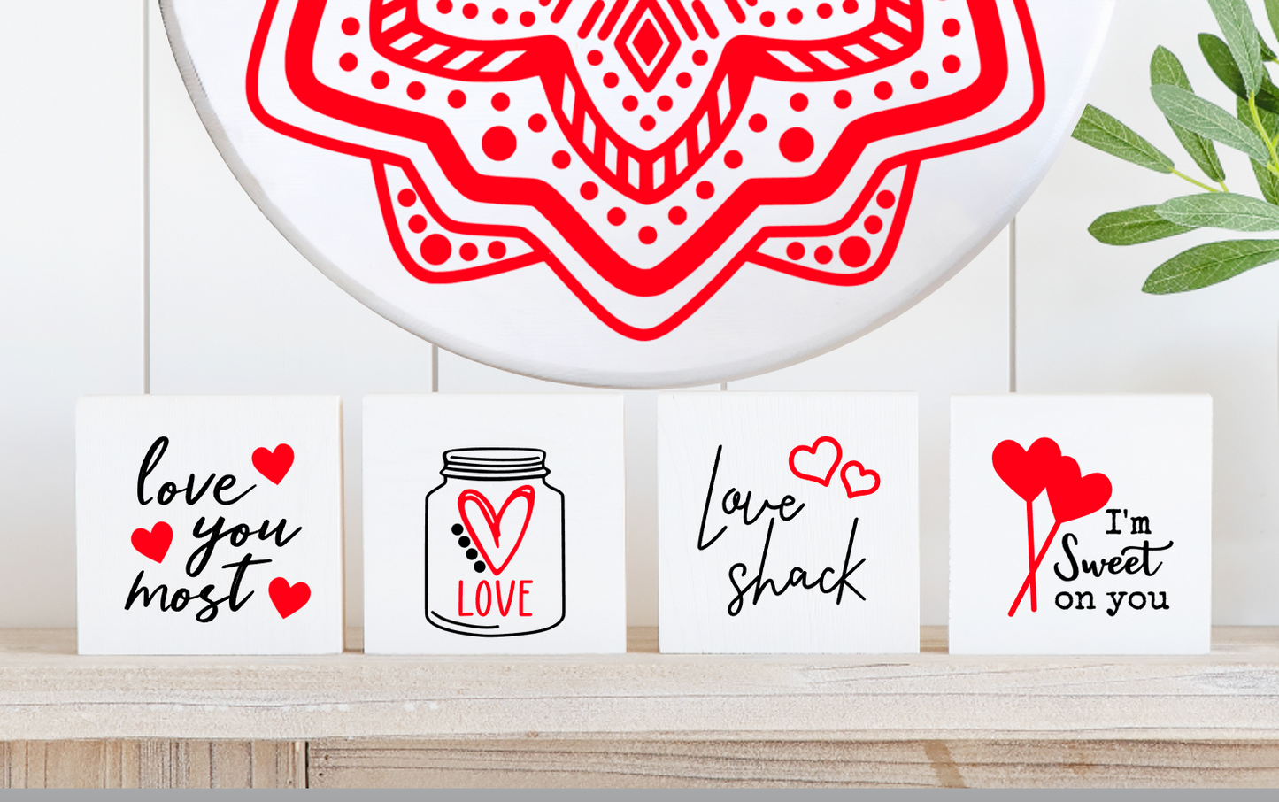 Valentine Minis Silkscreen Stencil