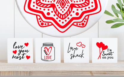 Valentine Minis Silkscreen Stencil