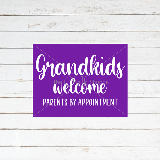 Grandkids Welcome Silkscreen Stencil