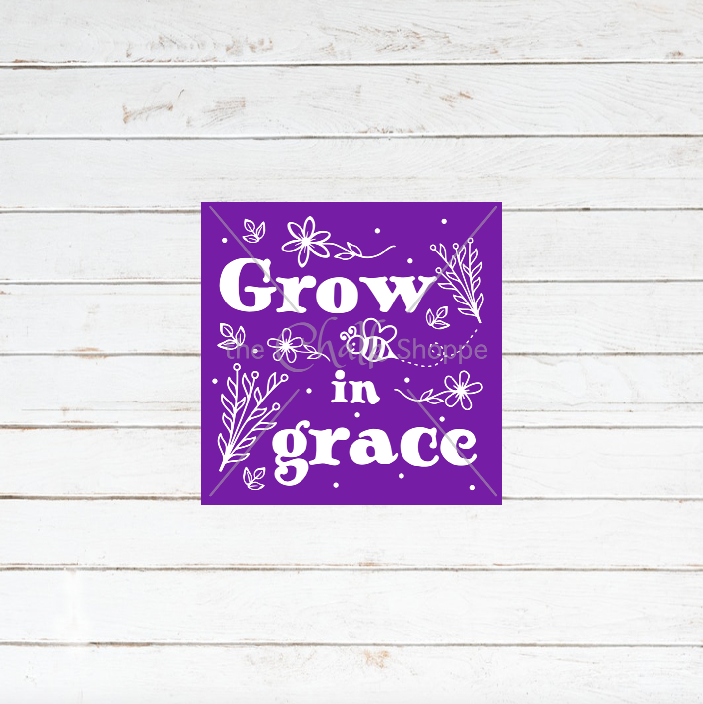 Grow In Grace Silkscreen Stancil