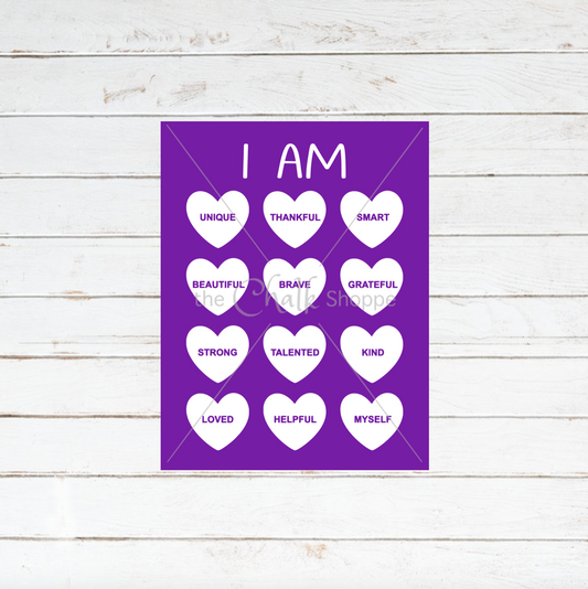 I Am Myself Silkscreen Stencil