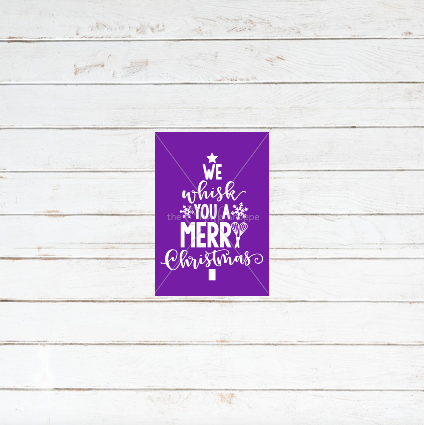 We Whisk You A Merry Christmas Silkscreen Stencil