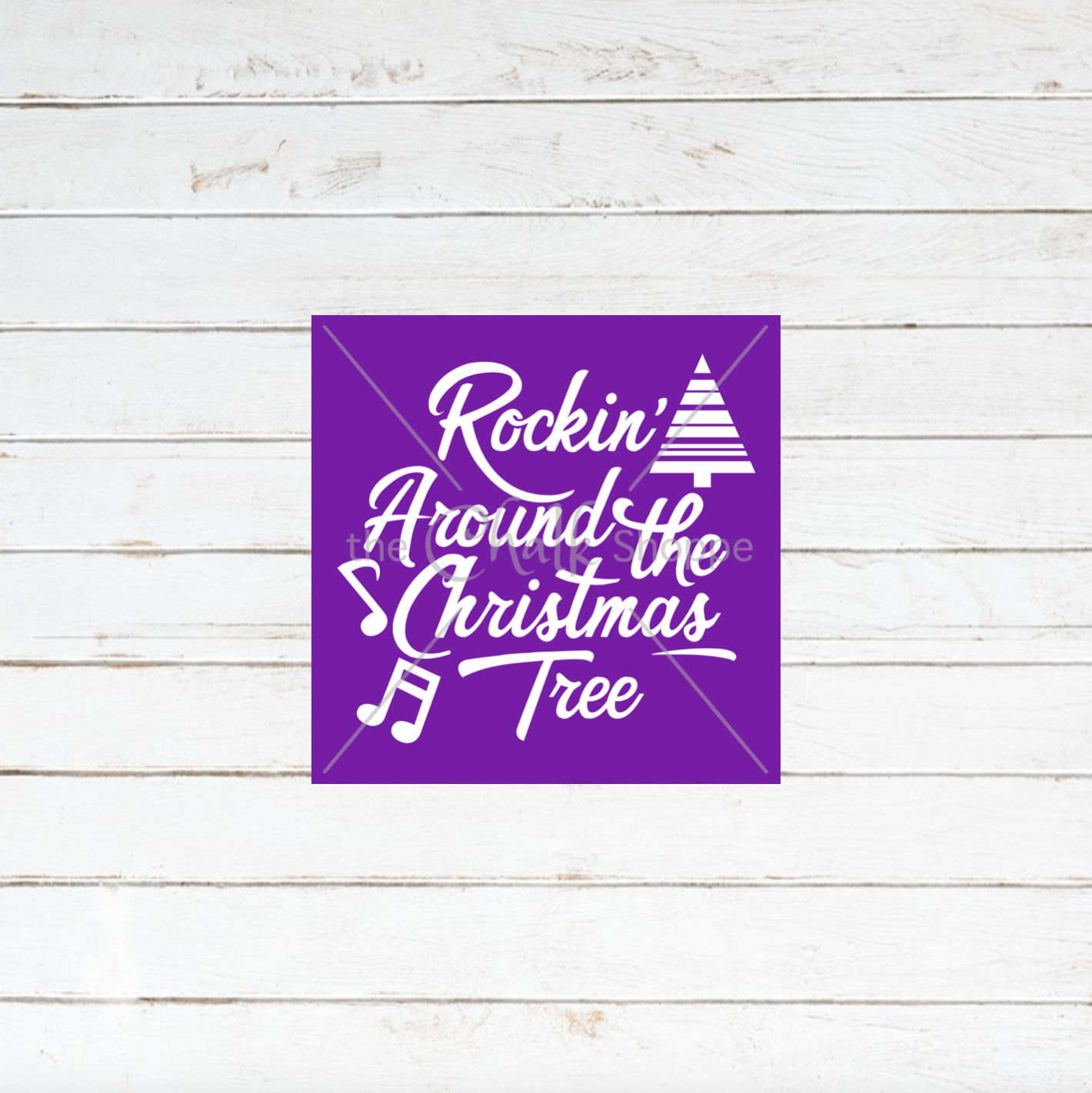 Rockin' Around The Christmas Tree Silkscreen Stencil