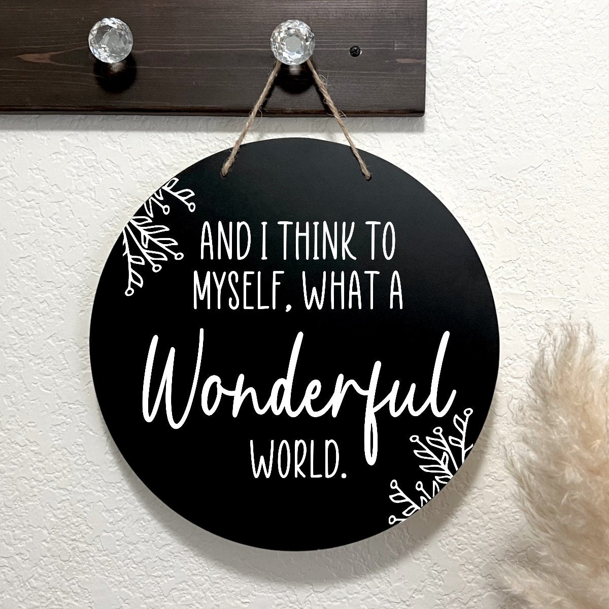 What A Wonderful World Silkscreen Stencil