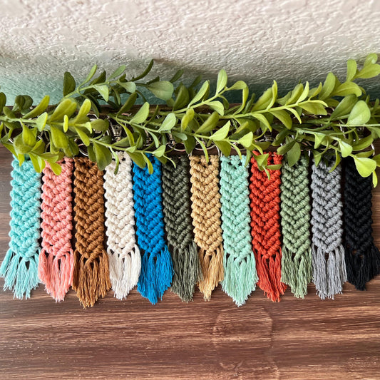 Chevron Macrame Key Chains