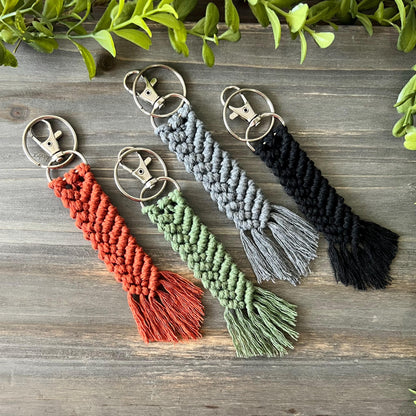 Chevron Macrame Key Chains