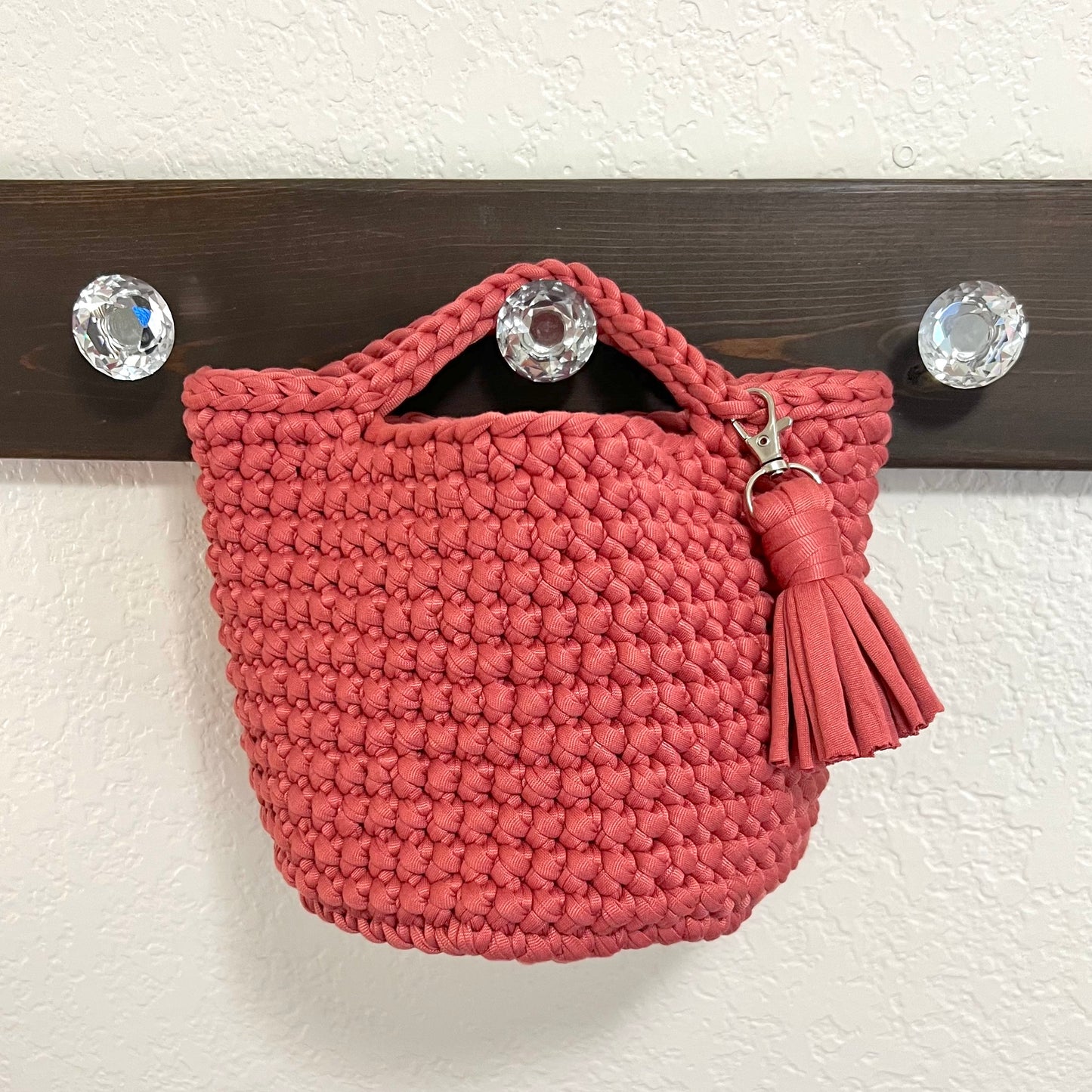 Dusty Watermelon Bucket Tote